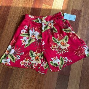 Tropical floral Zara shorts-never worn